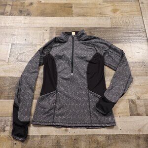 Lucy Tech activewear track pullover women's small heather gray running athletic